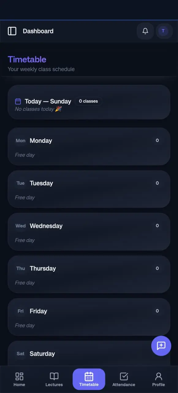 Timetable Module